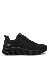 skechers - Skechers Sneakersy Bobs Geo-How Marvelous 117422/BBK Czarny. Kolor: czarny. Materiał: skóra