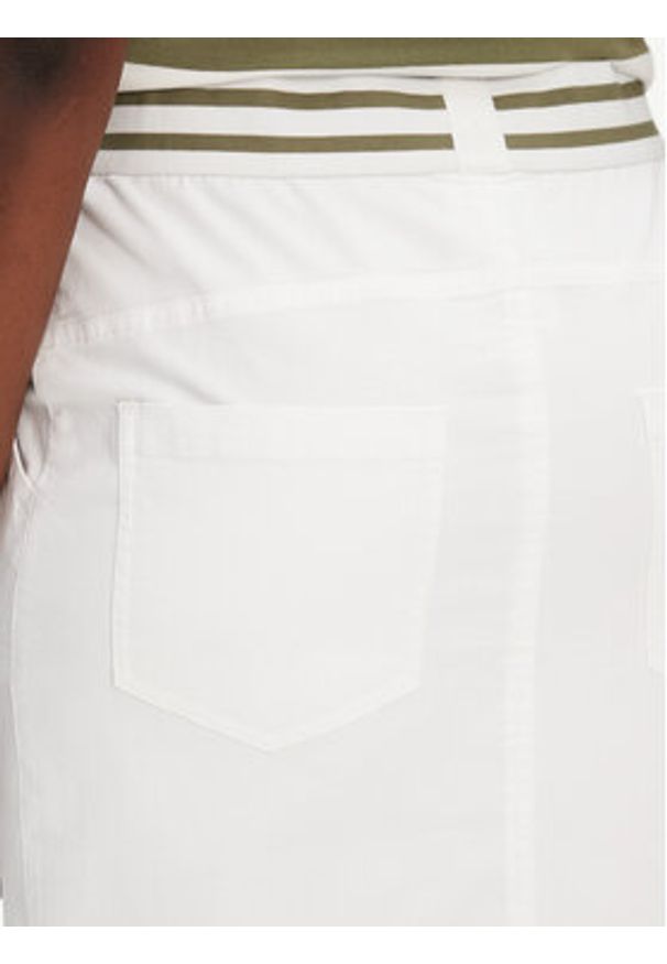 Olsen Spódnica ołówkowa 16001367 Biały Slim Fit. Kolor: biały. Materiał: bawełna