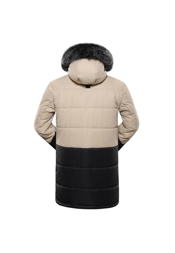 ALPINE PRO - Kurtka uniwersalna męska Alpine Pro MJCB625010. Typ kołnierza: kaptur. Kolor: wielokolorowy, czarny, beżowy. Materiał: syntetyk. Długość: długie. Sport: turystyka piesza