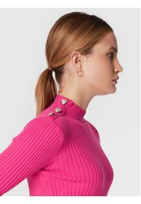 Rinascimento Sweter CFM0010955003 Różowy Slim Fit. Kolor: różowy. Materiał: wiskoza #2
