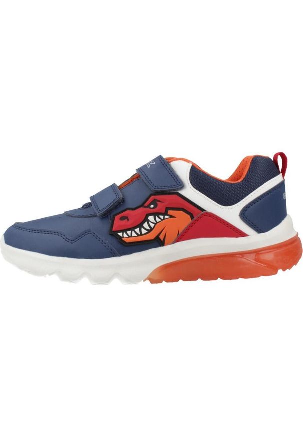 Geox - Kapcie GEOX J CIBERDRON BOY Niebieski. Kolor: niebieski. Materiał: syntetyk, tkanina. Sport: turystyka piesza