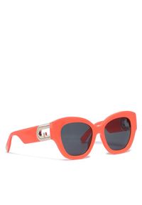 Furla Okulary przeciwsłoneczne Sunglasses SFU596 D00044-A.0116-ARL00-4-401-20-CN-D Koralowy. Kolor: pomarańczowy #1