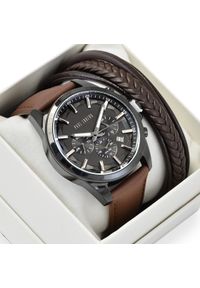 Zestaw męski zegarek Paul Lorens MAKALU PL20010A-1B2 + bransoletka #1