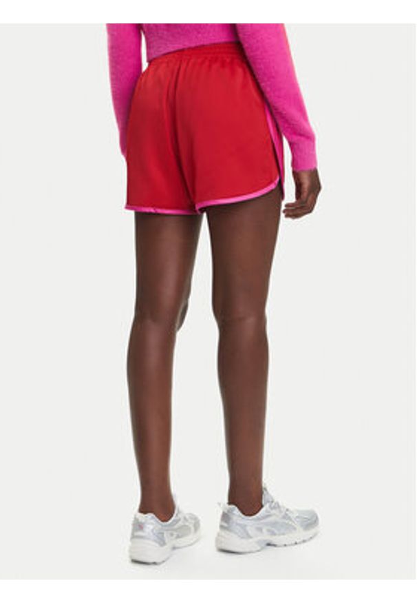 Adidas - adidas Szorty sportowe adicolor 3-Stripes Sprinter JZ3513 Czerwony Loose Fit. Kolor: czerwony. Materiał: syntetyk