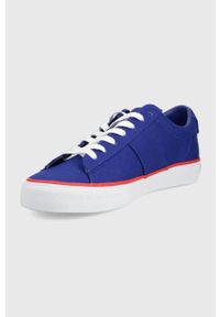 Polo Ralph Lauren tenisówki SAYER męskie. Nosek buta: okrągły. Kolor: niebieski. Materiał: guma