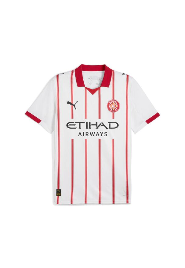 Puma - Męska koszulka domowa Girona FC 25/26 PUMA White Red. Kolor: biały, czerwony, wielokolorowy. Sezon: lato