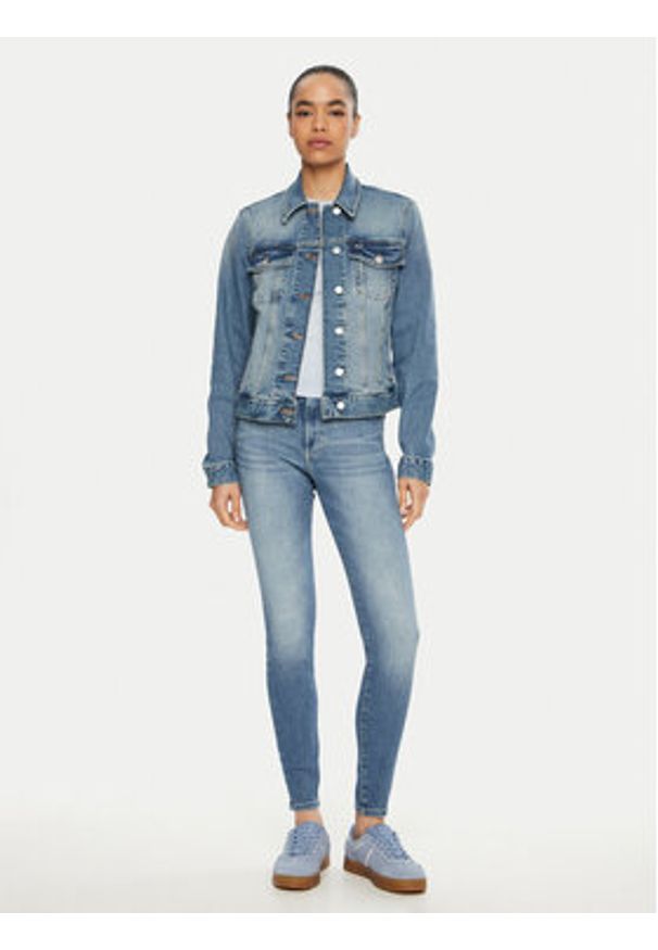 Tommy Jeans Kurtka jeansowa Classic DW0DW19858 Niebieski Regular Fit. Kolor: niebieski. Materiał: bawełna