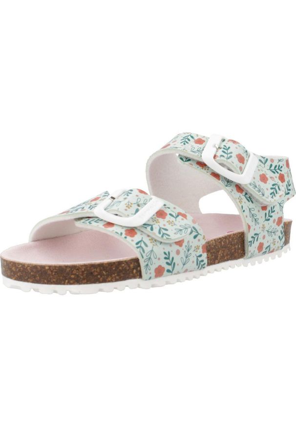 Garvalin - Sandały GARVALIN 242456G Kwiatowy. Kolor: wielokolorowy. Materiał: tkanina, syntetyk. Wzór: kwiaty. Sezon: lato
