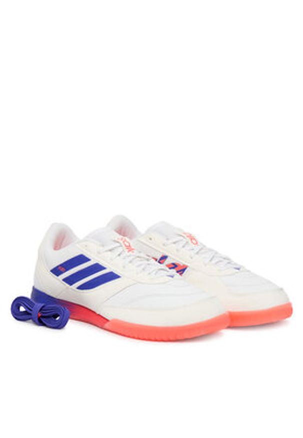 Adidas - adidas Buty do piłki nożnej Top Sala Competition II JP6980 Biały. Kolor: biały. Materiał: skóra, zamsz