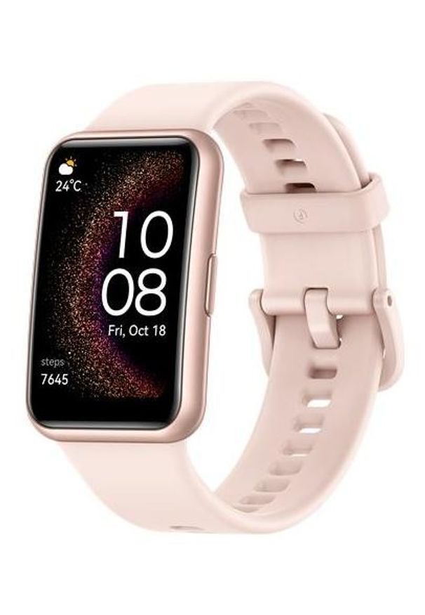 HUAWEI - Smartwatch Huawei Watch Fit SE różowy. Rodzaj zegarka: smartwatch. Kolor: różowy. Styl: klasyczny, elegancki, sportowy