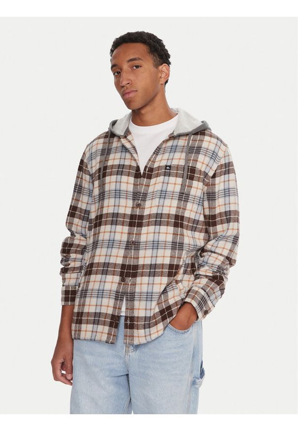 Quiksilver Bluza Hooded Surf EQYWT04650 Kolorowy Oversize. Materiał: bawełna. Wzór: kolorowy