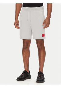 Hugo - HUGO Szorty sportowe Diz222 50466196 Szary Regular Fit. Kolor: szary. Materiał: bawełna. Styl: sportowy