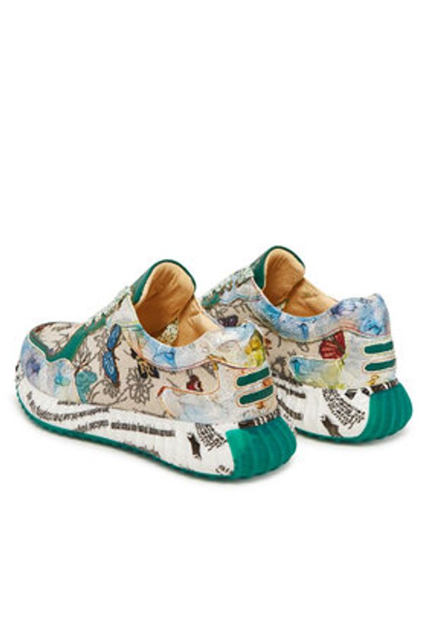Laura Vita Sneakersy Burton 127 Kolorowy. Materiał: skóra. Wzór: kolorowy