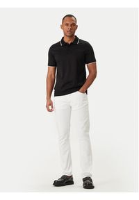 Karl Lagerfeld - KARL LAGERFELD Polo 745080 562200 Czarny Regular Fit. Typ kołnierza: polo. Kolor: czarny. Materiał: bawełna #4