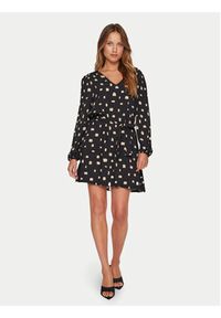 Vila Sukienka codzienna Lana 14095666 Czarny Regular Fit. Okazja: na co dzień. Kolor: czarny. Materiał: wiskoza. Typ sukienki: proste. Styl: casual #4