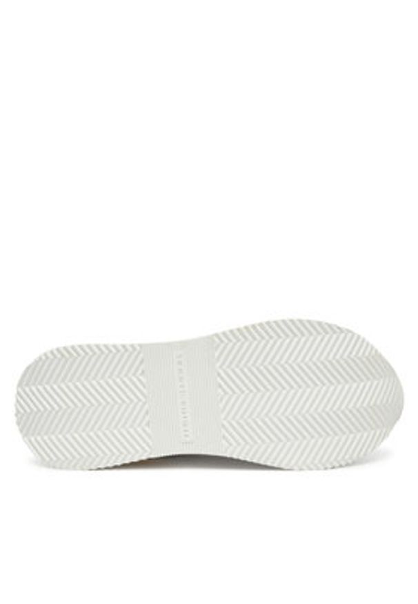TOMMY HILFIGER - Tommy Hilfiger Sneakersy Webbing Runner FW0FW08904 Biały. Kolor: biały. Materiał: skóra