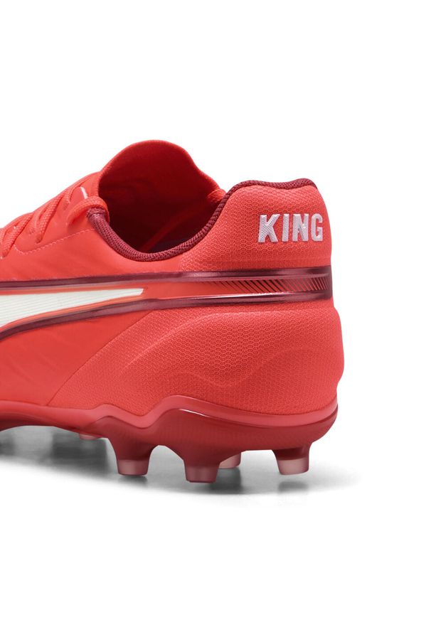 Puma - Buty piłkarskie KING MATCH FG/AG PUMA Glowing Red White Fire. Kolor: czerwony, biały, wielokolorowy. Sport: piłka nożna