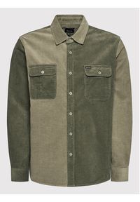 Brixton Koszula Bowery Corduroy 01264 Zielony Standard Fit. Kolor: zielony. Materiał: sztruks, bawełna #4