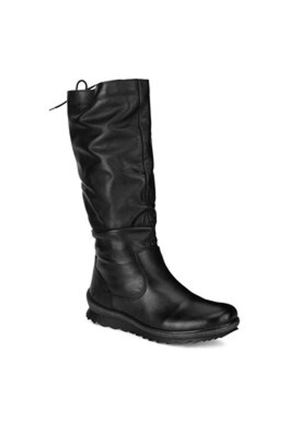 Remonte Kozaki R8475-01 Czarny. Kolor: czarny. Materiał: skóra