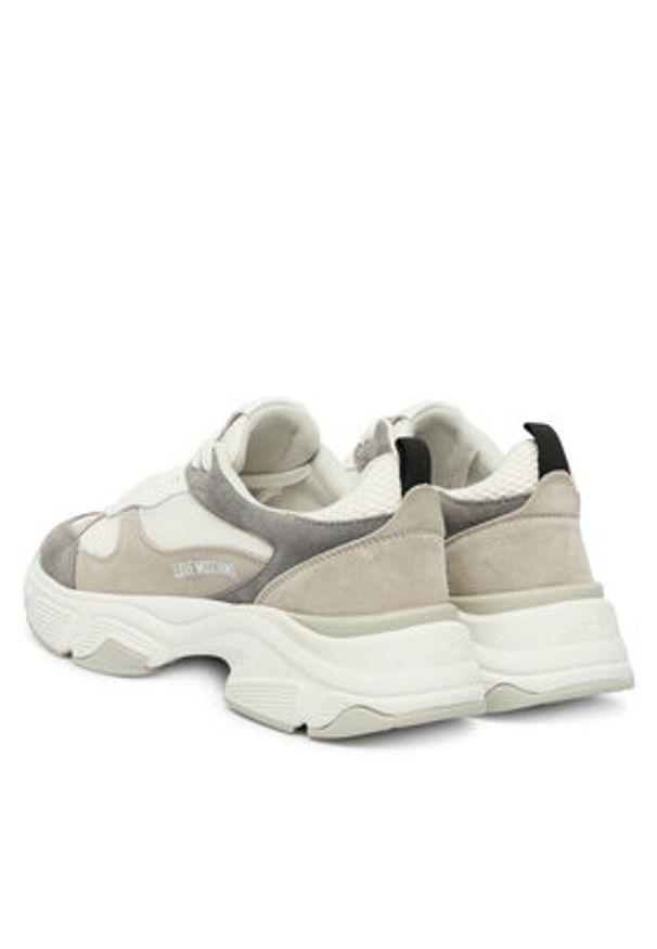 Love Moschino - LOVE MOSCHINO Sneakersy JA15246G0NIQF10A Kolorowy. Materiał: skóra. Wzór: kolorowy