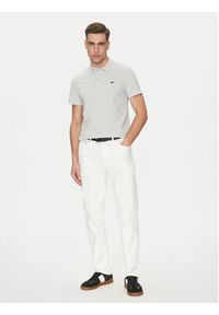 Lacoste Polo DH5522 Szary Regular Fit. Typ kołnierza: polo. Kolor: szary. Materiał: syntetyk, bawełna #2