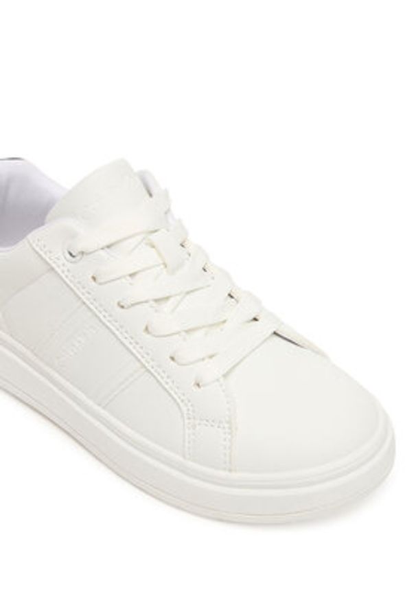 Calvin Klein Sneakersy Low Cut Lace-Up V3X9-83293-1355 S Biały. Kolor: biały. Materiał: skóra