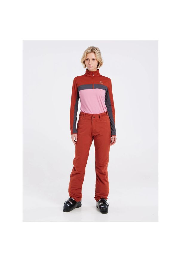 Spodnie narciarskie dla kobiet Protest Carmacks. Kolor: czerwony, wielokolorowy, pomarańczowy. Sezon: zima. Sport: narciarstwo
