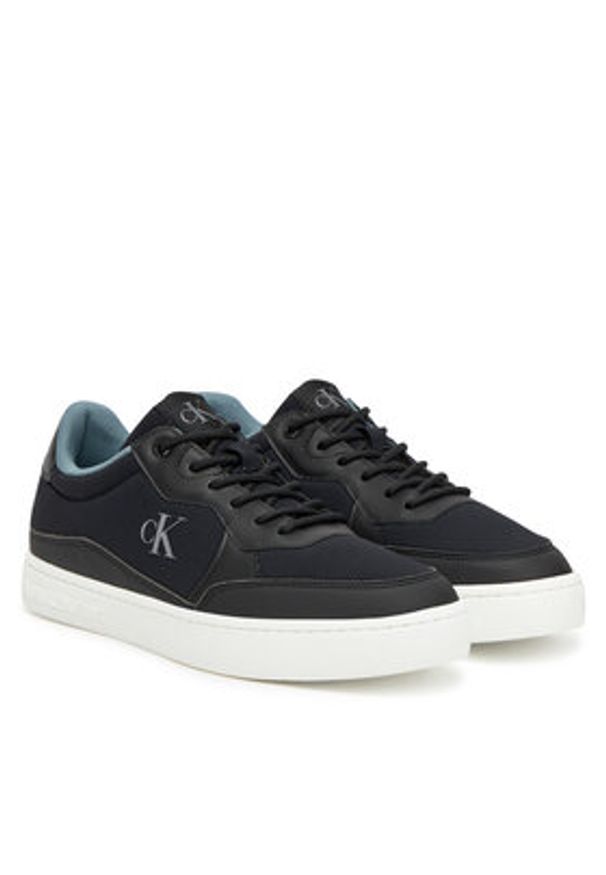 Calvin Klein Jeans Sneakersy Classic Cupsole Tech Ripstop YM0YM01202 Czarny. Kolor: czarny. Materiał: skóra
