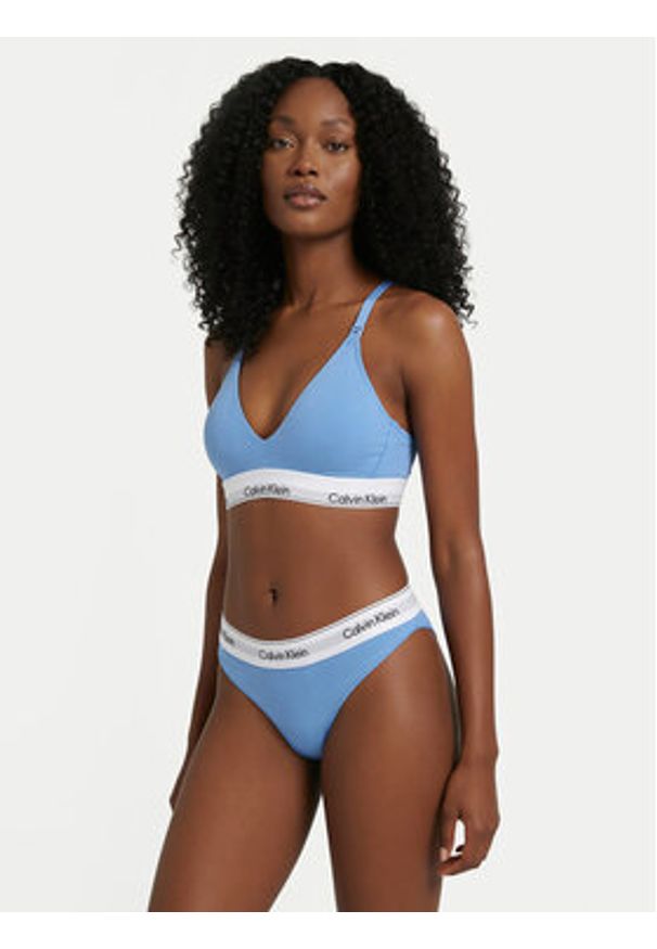 Calvin Klein Underwear Figi brazylijskie LV00QF8522 Błękitny. Kolor: niebieski. Materiał: bawełna