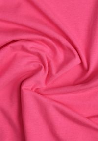 Born2be - Różowy Bawełniany T-shirt o Klasycznym Fasonie Lialova. Okazja: na co dzień. Typ kołnierza: dekolt w serek. Kolor: różowy. Materiał: bawełna. Styl: klasyczny #6