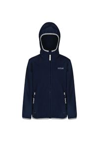 Regatta - Kurtka Dziecięca Przeciwdeszczowa Lever II. Kolor: niebieski. Styl: sportowy. Sport: turystyka piesza #1