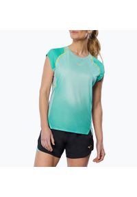 Koszulka do biegania damska Mizuno Aero Tee. Kolor: niebieski. Sport: bieganie