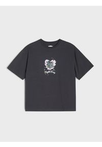 Sinsay - Bawełniana koszulka z nadrukiem How to Train Your Dragon - szary. Kolor: szary. Materiał: bawełna. Wzór: nadruk #1