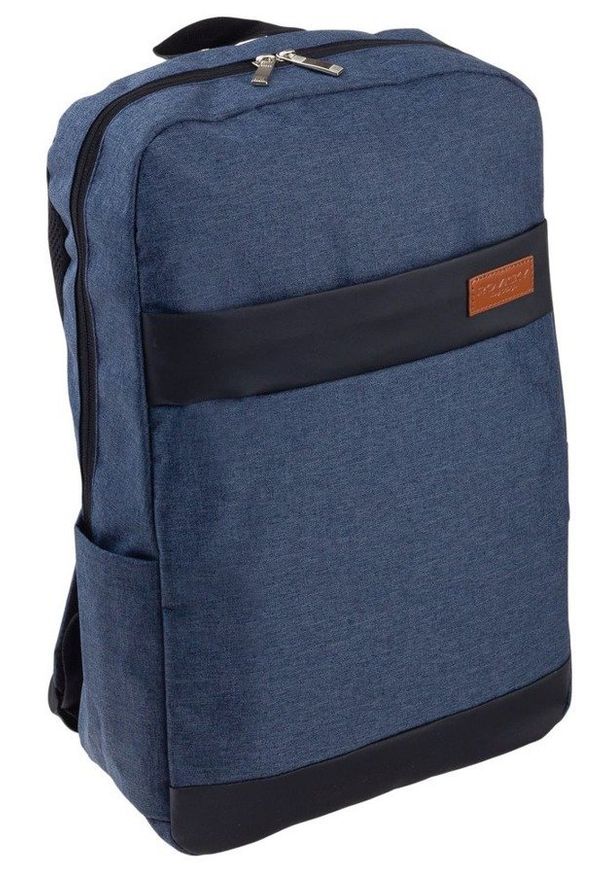 ROVICKY - Plecak męski granatowy Rovicky NB9755-4412 NAVY. Kolor: niebieski. Materiał: materiał. Styl: sportowy