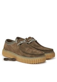 Clarks Półbuty Torhill Low 26180905 Zielony. Kolor: zielony. Materiał: zamsz, skóra #4