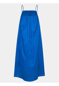 Gina Tricot Sukienka letnia 19915 Niebieski Regular Fit. Kolor: niebieski. Materiał: bawełna. Sezon: lato