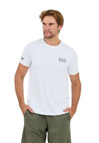 EA7 Emporio Armani - EA7 Biały t-shirt Ventus 7. Kolor: biały #5