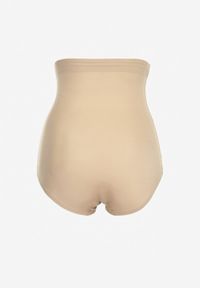 Born2be - Beżowe Modelujące Majtki z Wysokim Stanem i Wstawkami z Siateczki Gabrielina. Stan: podwyższony. Kolor: beżowy #2
