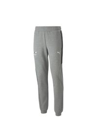 Spodnie męskie Puma BMW Motorsport. Kolor: szary. Materiał: bawełna, dresówka, materiał #1