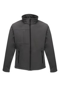 Regatta - Męski Softshell Octagon II. Kolor: wielokolorowy, czarny, szary. Materiał: softshell