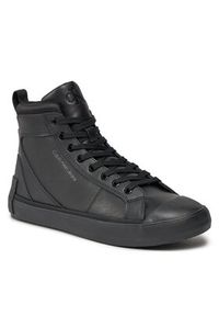 Calvin Klein Jeans Sneakersy Vulcanized Mid Laceup Mix In Uc YM0YM00900 Czarny. Kolor: czarny #3