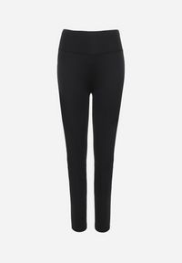 Born2be - Czarne Legginsy Sportowe z Wysokim Stanem Pierra. Okazja: do pracy. Stan: podwyższony. Kolor: czarny. Długość: długie. Styl: sportowy #4