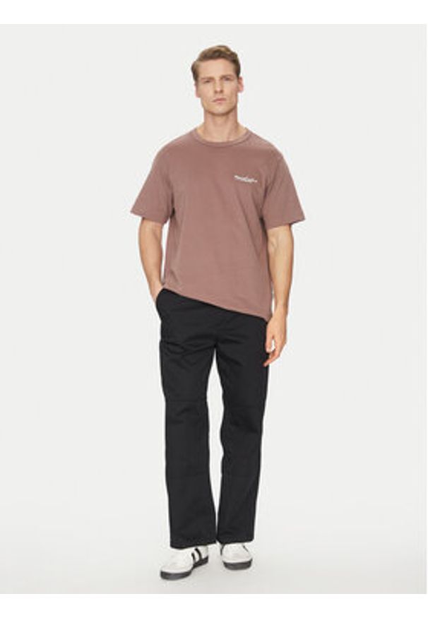 Jack & Jones - Jack&Jones T-Shirt Boston 12272968 Brązowy Relaxed Fit. Kolor: brązowy. Materiał: bawełna