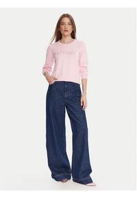 Liu Jo Sweter TF5248 MS63L Różowy Regular Fit. Kolor: różowy. Materiał: syntetyk #5