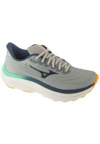 Mizuno - Buty do biegania męskie, Wave Sky 9. Kolor: zielony, szary, wielokolorowy. Model: Mizuno Wave. Sport: bieganie #1