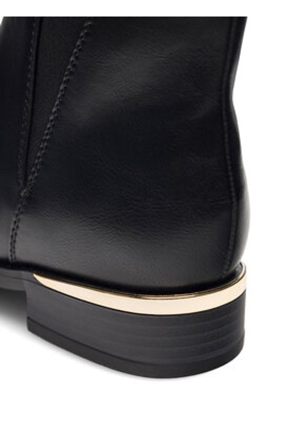 Jenny Fairy Botki JAIMI H10816-1A Czarny. Kolor: czarny. Materiał: skóra