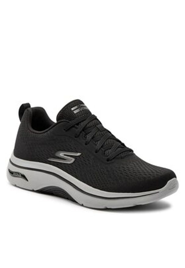 skechers - Skechers Sneakersy Go Walk Arch Fit 2.0-Idyllic 2 216516/BKCC Czarny. Kolor: czarny. Materiał: materiał