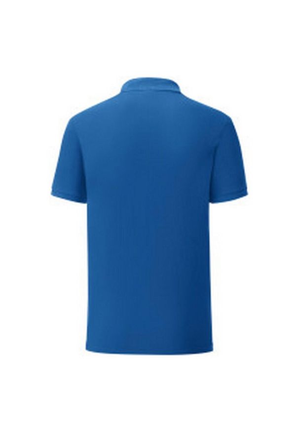 FRUIT OF THE LOOM - Koszulka Polo Męska Iconic. Typ kołnierza: polo. Kolor: niebieski