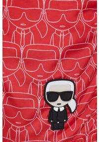 Karl Lagerfeld szorty kąpielowe KL22MBM10 kolor czerwony. Kolor: czerwony #4