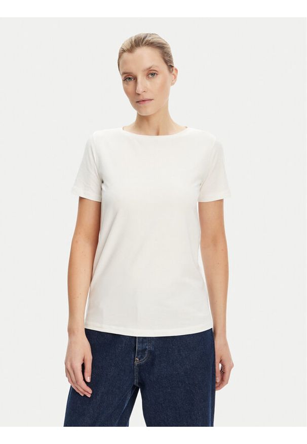 Weekend Max Mara T-Shirt Multib 2525976011 Biały Regular Fit. Kolor: biały. Materiał: bawełna